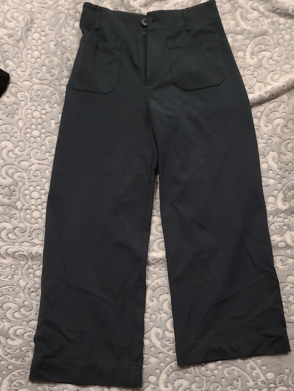 Jones New York Wide-Leg Black Pants